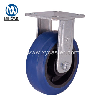 6 Inch Heavy Duty Blue Rubber Caster